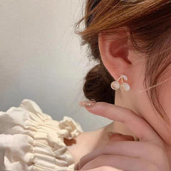 Opal Stone Cherry Earrings Studs For Women