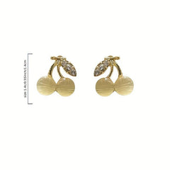Opal Stone Cherry Earrings Studs For Women