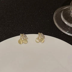 Opal Stone Cherry Earrings Studs For Women