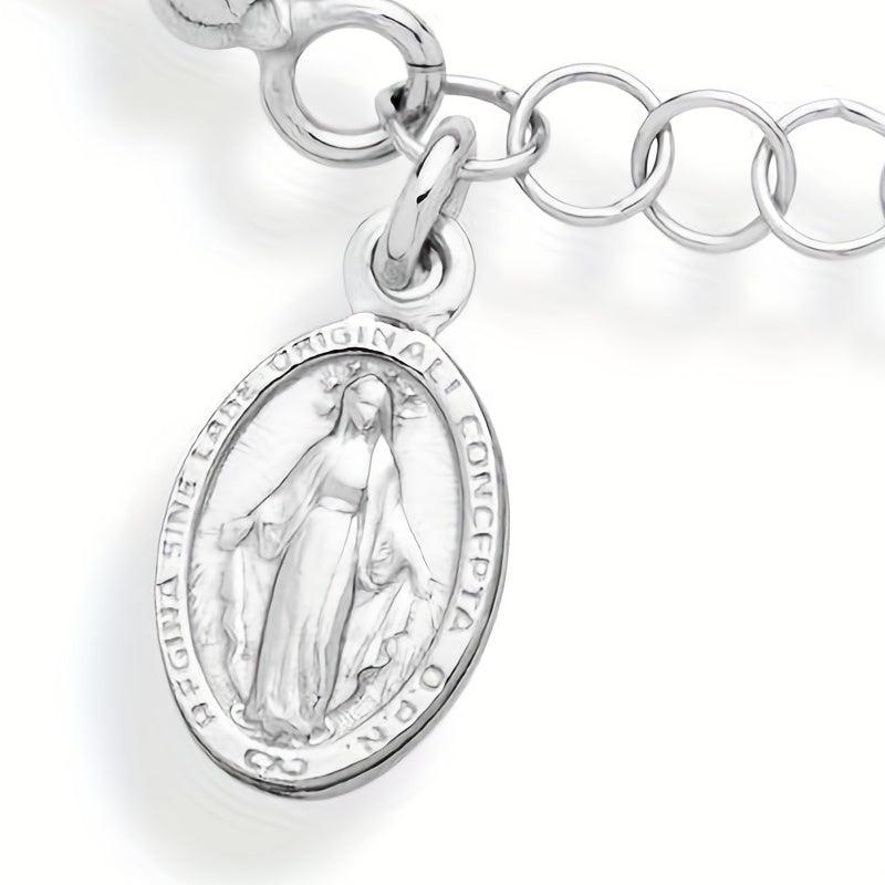Silvery Cross Bracelet for Women