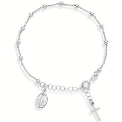Silvery Cross Bracelet for Women