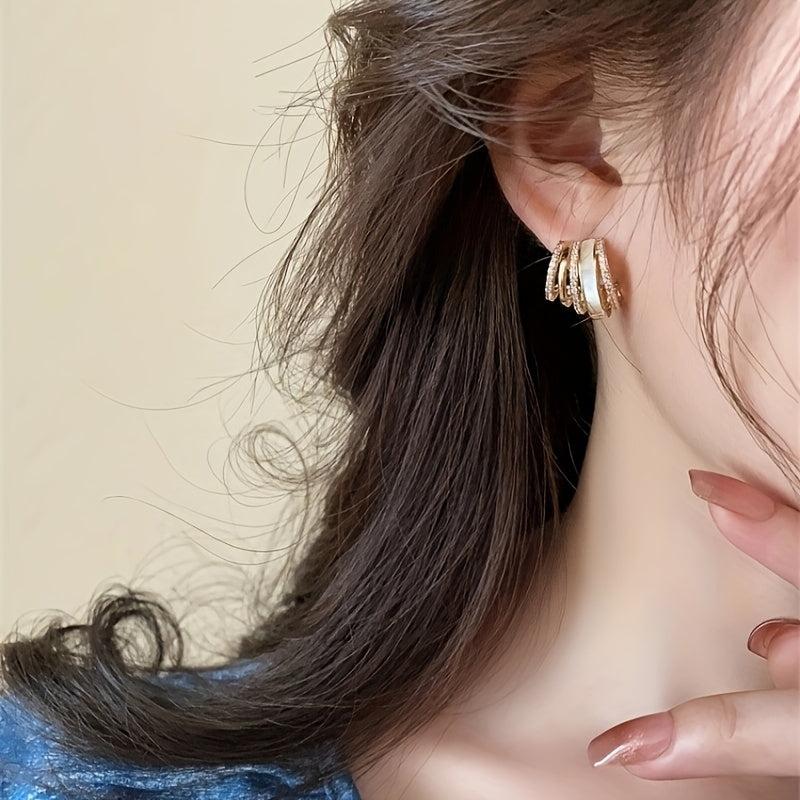 Shell Earrings Sweet Advanced Sense All Match Western Style Earrings