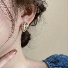 Shell Earrings Sweet Advanced Sense All Match Western Style Earrings