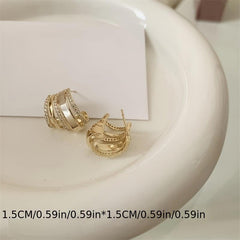 Shell Earrings Sweet Advanced Sense All Match Western Style Earrings