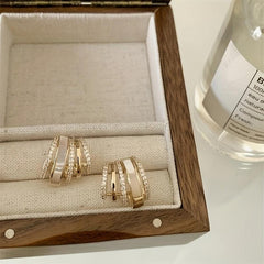 Shell Earrings Sweet Advanced Sense All Match Western Style Earrings
