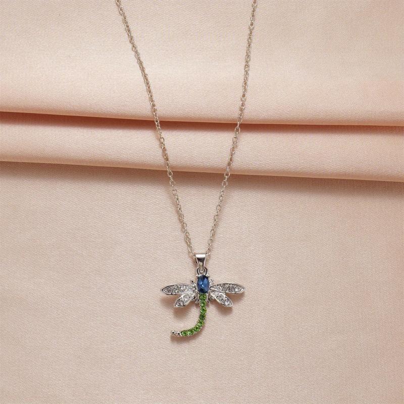 Long Dragonfly Hanging Necklace Jewelry