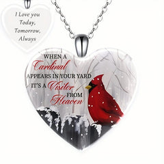 Crystal Pendant Necklace Bird English Birthday Gift