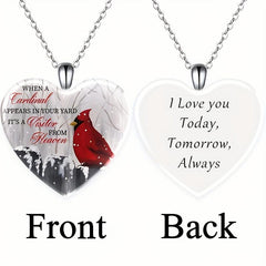 Crystal Pendant Necklace Bird English Birthday Gift