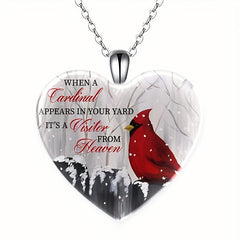 Crystal Pendant Necklace Bird English Birthday Gift