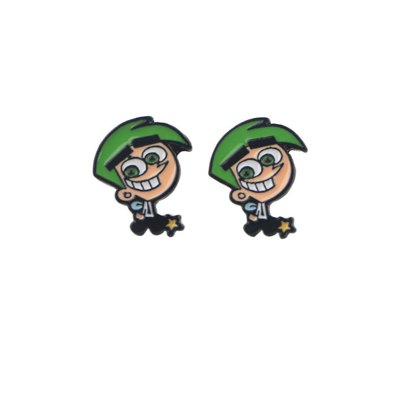 Cartoon Stud Earrings For Woman Girls Kids Gift