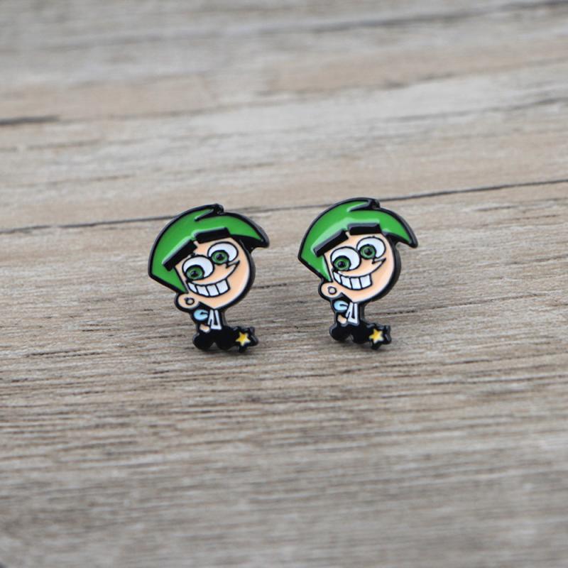 Cartoon Stud Earrings For Woman Girls Kids Gift