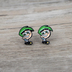 Cartoon Stud Earrings For Woman Girls Kids Gift