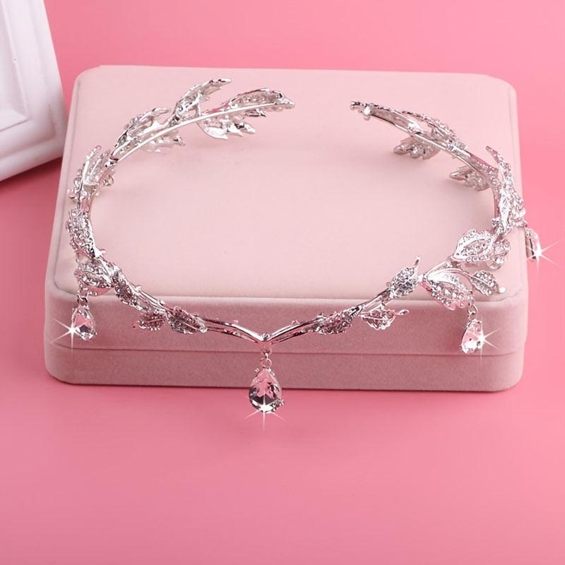 Crown Wedding Forehead Princess Hair Accessories Leaf Headpiece