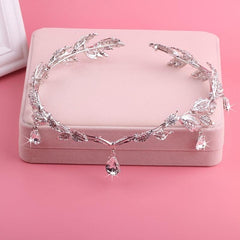 Crown Wedding Forehead Princess Hair Accessories Leaf Headpiece