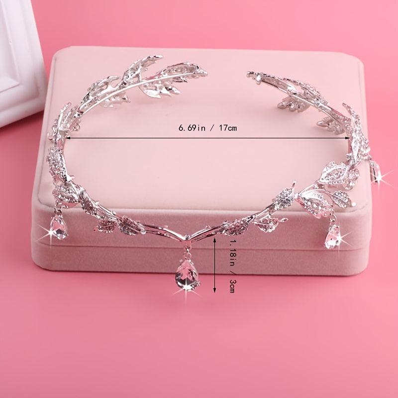 Crown Wedding Forehead Princess Hair Accessories Leaf Headpiece