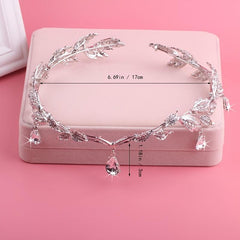 Crown Wedding Forehead Princess Hair Accessories Leaf Headpiece