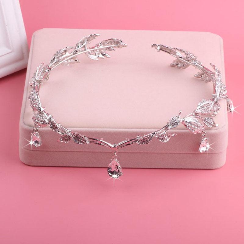 Crown Wedding Forehead Princess Hair Accessories Leaf Headpiece