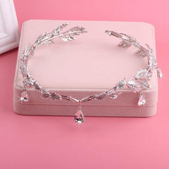 Crown Wedding Forehead Princess Hair Accessories Leaf Headpiece