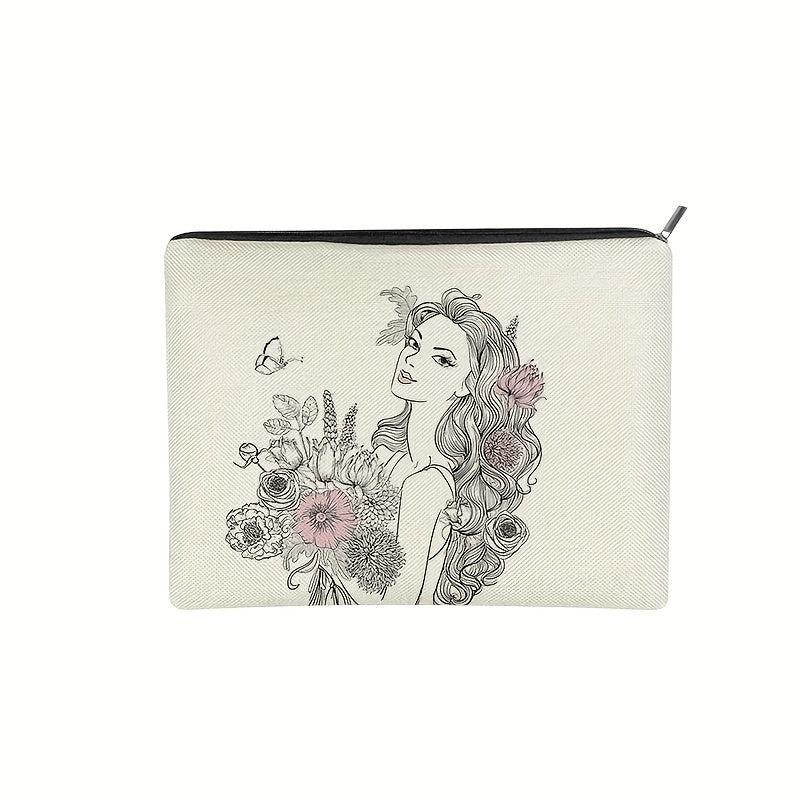 Adorable Makeup Bag for Women Roomy Travel Toiletry Bag Water Resistant