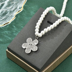 Small Daisy Necklace Clavicle Chain Sweater Chain Decoration