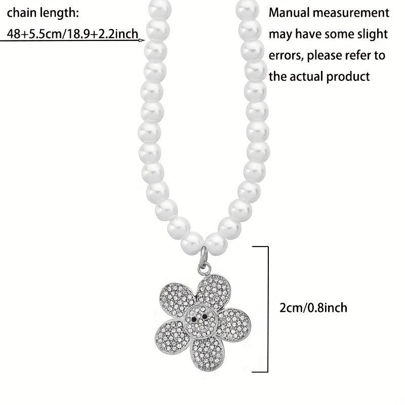 Small Daisy Necklace Clavicle Chain Sweater Chain Decoration