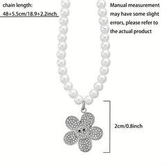 Small Daisy Necklace Clavicle Chain Sweater Chain Decoration