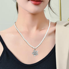 Small Daisy Necklace Clavicle Chain Sweater Chain Decoration