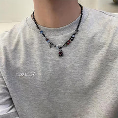 Small Ghost Monster Metal Chain Necklace Gift For Girlfriend