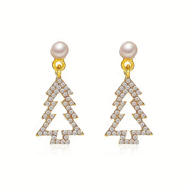 Christmas Tree Earrings Holiday Gift Women's Jewelry