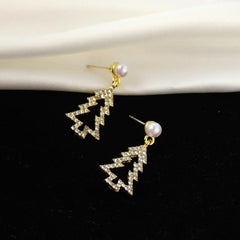 Christmas Tree Earrings Holiday Gift Women's Jewelry