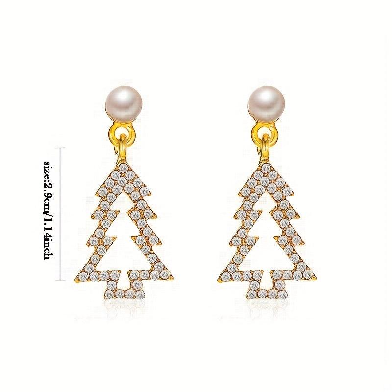 Christmas Tree Earrings Holiday Gift Women's Jewelry
