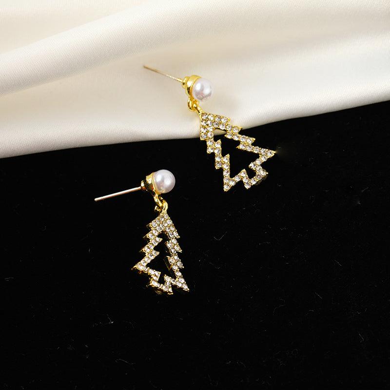 Christmas Tree Earrings Holiday Gift Women's Jewelry