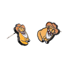 Cat Earrings Cartoon Stud Earrings For Woman Girls Kids Jewelry Gift