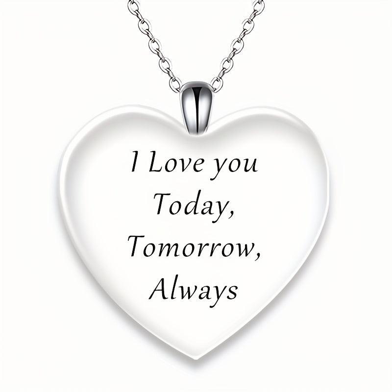 Urban Jewelry Crystal Love Pendant Necklace Gift