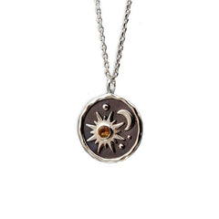 Boho Sun Moon Pendant Necklace Earrings Set - Perfect Gift
