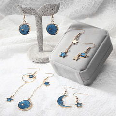 Starry Sky Planet Earrings - Perfect Gift for Girlfriend
