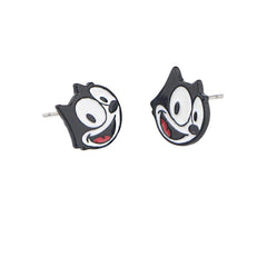 Cartoon Cats Piercing Earrings Studs For Girls Kids Jewelry Gift