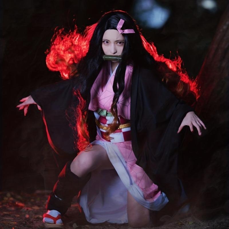 Japanese Anime Kimono Set for Cosplay Halloween