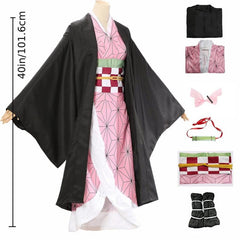 Japanese Anime Kimono Set for Cosplay Halloween