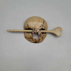 Vintage Moth Skull Hairpin for Halloween Costume