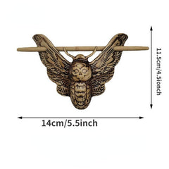 Vintage Moth Skull Hairpin for Halloween Costume