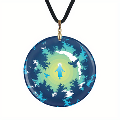Personalized Jesus Pendant for Couple Name Necklace