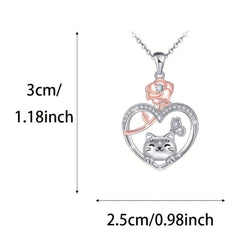 Kitten Pendant Necklace Cartoon Cat Pendant Necklace Party Jewelry
