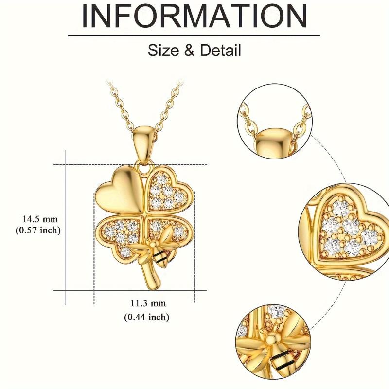 Fashionable Four Leaf Clover Pendant Necklace Love Four Leaf Clover Necklace