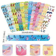 12pcs Butterfly Slap Bracelet Toy Birthday Party Kids Snap Bangle