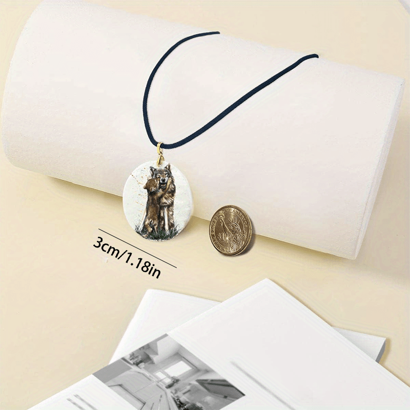 Watercolor Animal Family Pendant Necklace