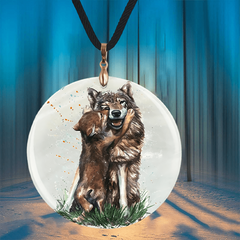 Watercolor Animal Family Pendant Necklace