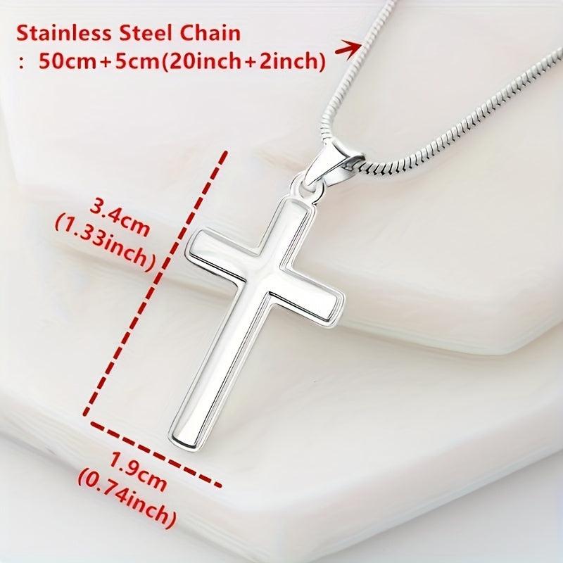 Cross Pendant Necklace With Message Card - For Daughter