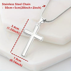 Cross Pendant Necklace With Message Card - For Daughter