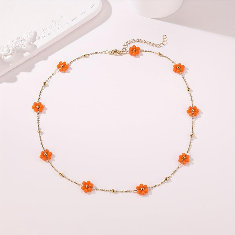 Girls Flower Necklace Jewelry Accessories For Gift Holiday Party
